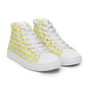 Women’s High Top Canvas Shoes Yellow 724