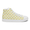 Women’s High Top Canvas Shoes Yellow 412