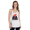 Women's Racerback Tank Top Certified Felon Trump Podium