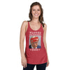 Women's Racerback Tank Top Certified Felon Trump Mugshot