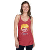 Women's Racerback Tank Top Certified Felon Trump Hair