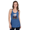 Women's Racerback Tank Top Certified Felon Trump Podium