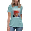 Women's Relaxed T-Shirt Certified Felon Trump Mugshot