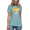 Women's Relaxed T-Shirt Certified Felon Trump Hair