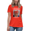 Women's Relaxed T-Shirt Certified Felon Trump Mugshot