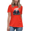 Women's Relaxed T-Shirt Certified Felon Trump Podium