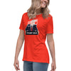 Women's Relaxed T-Shirt Certified Felon Trump Podium