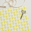 Wrapping Paper Sheets Yellow 724